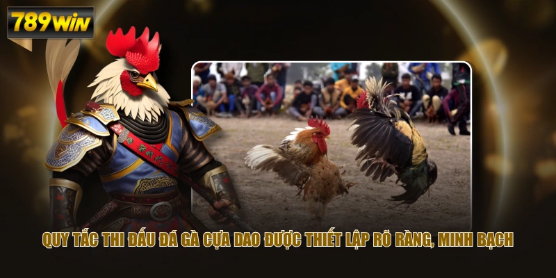 Khám Phá Đá Gà Cựa Dao Chi Tiết Từ A Đến Z Cho Tân Thủ 3 Quy tắc thi đấu đá gà cựa dao được thiết lập rõ ràng, minh bạch
