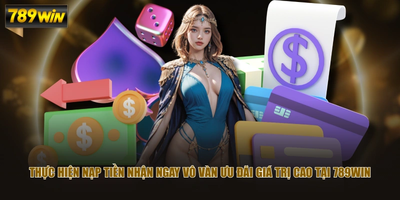 Thực hiện nạp tiền nhận ngay vô vàn ưu đãi giá trị cao tại 789WIN